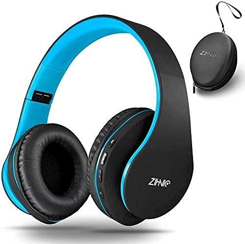 ZIHNIC Bluetooth Headphones (Blue/Black)