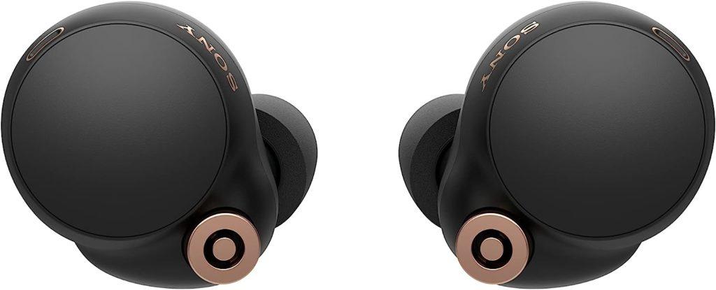 Sony WF-1000XM4 earbuds in black