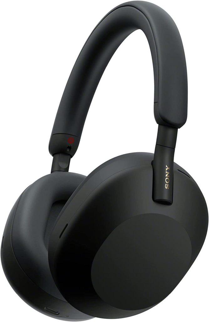 best headphones for summer 2023 sony wh-1000xm5 in black on a white background