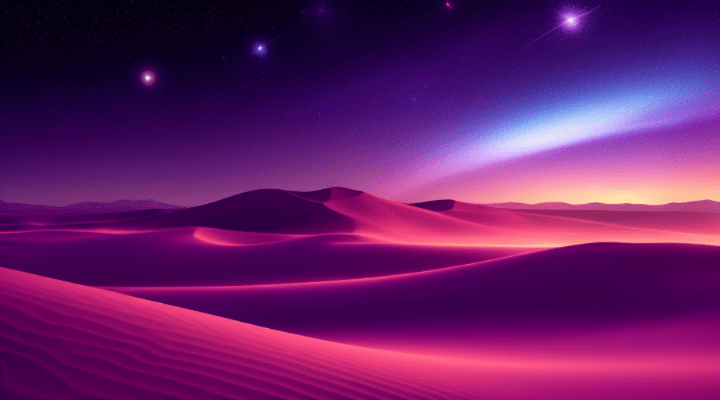 sand dunes in space