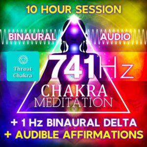 Solfeggio 741Hz with Affirmations + Delta 1Hz Binaural Throat Chakra Meditation Session